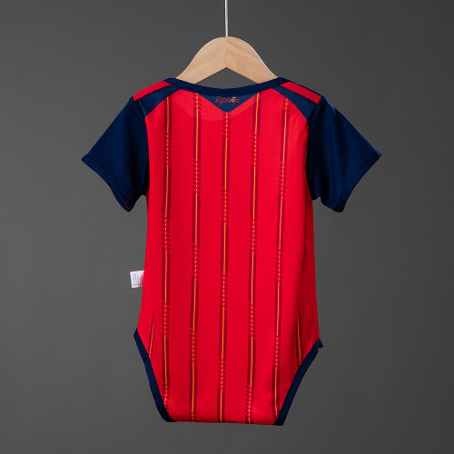 2026-27 Spain Home Baby Infant Crawl Suit
