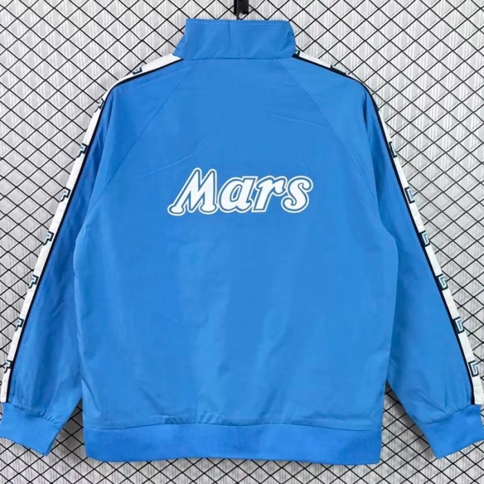 1988-1989 Napoli Mars Blue Retro Windbreaker