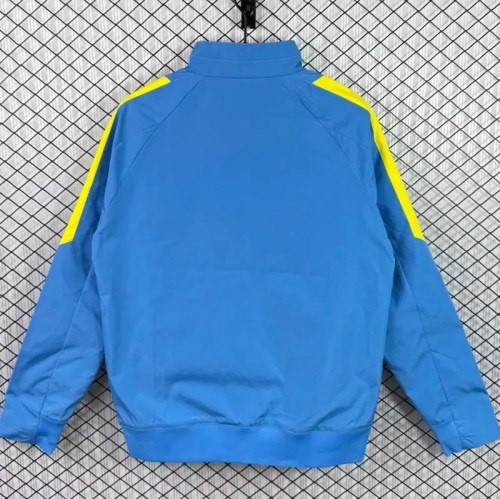 2015-2016 Barcelona Blue Retro Windbreaker