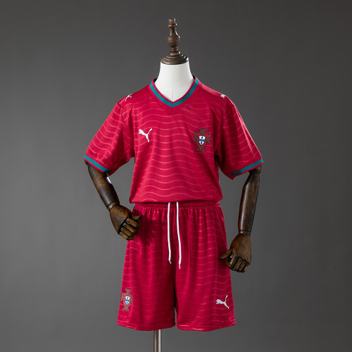 2026 Portugal Home Kids Kits Jersey
