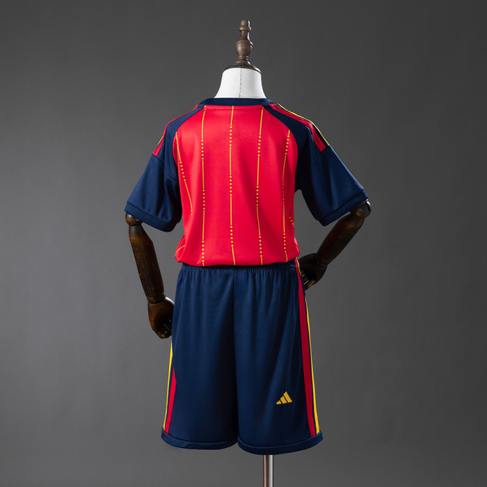 2026 Spain Home Kids Kits Jersey
