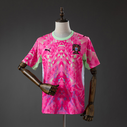 2026 Portugal Goalkeeper Pink Soccer Jersey