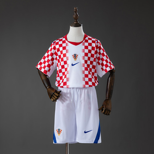 2026 Croatia Home Kids Kits Jersey