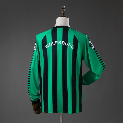 1995-1996 Wolfsburg Away Long Retro Soccer Jersey