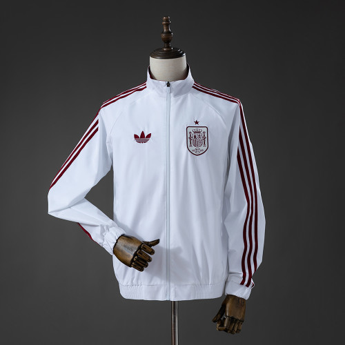 2026 Spain White Training Windbreaker