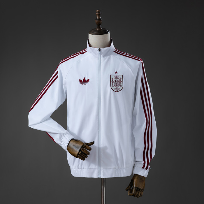 2026 Spain White Training Windbreaker