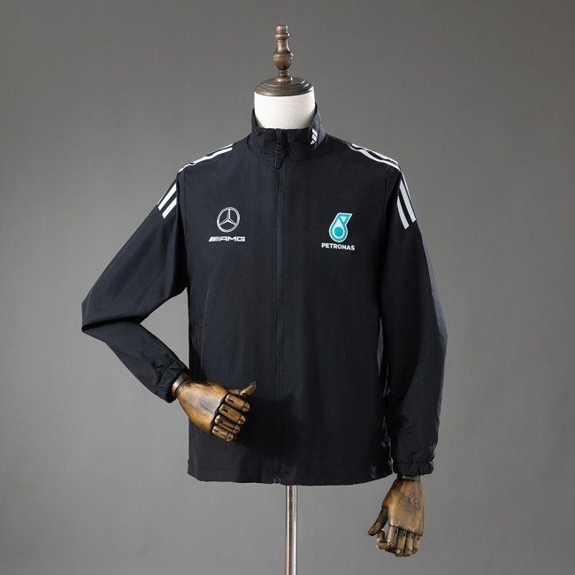 2026 Mercedes-AMG Petronas F1 Black Windbreaker