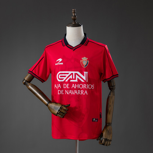 1998-2000 Osasuna Home Retro Soccer Jersey