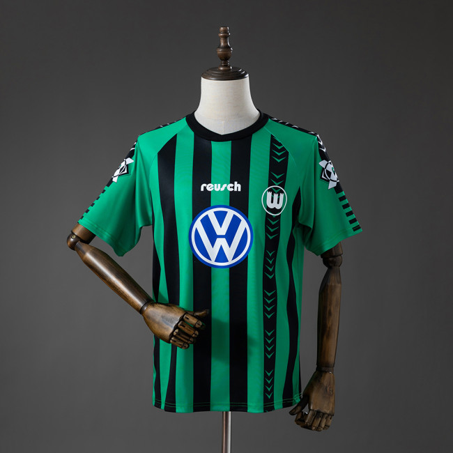 1995-1996 Wolfsburg Away Retro Soccer Jersey