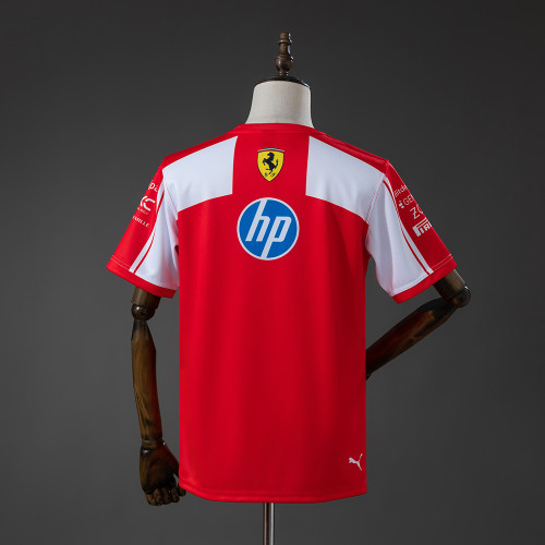 2026 F1 Ferrari Scuderia Red T-Shirts Racing Suit