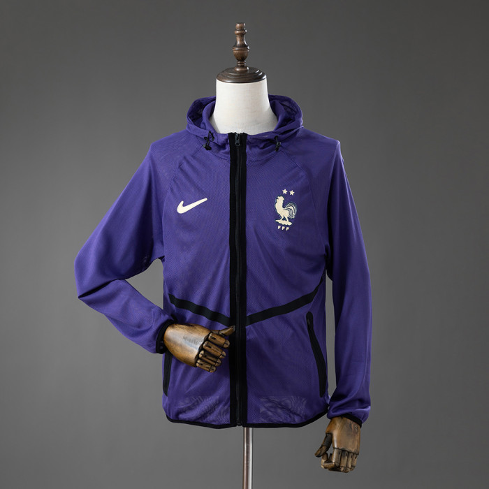 2026 France Men's Football Anthem Purple Jacket