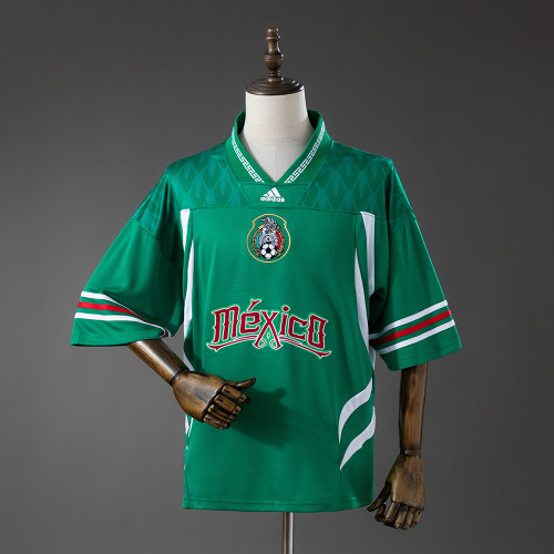 2026 Mexico Fluorescent Bringback Remixed Green Football Training Shirt