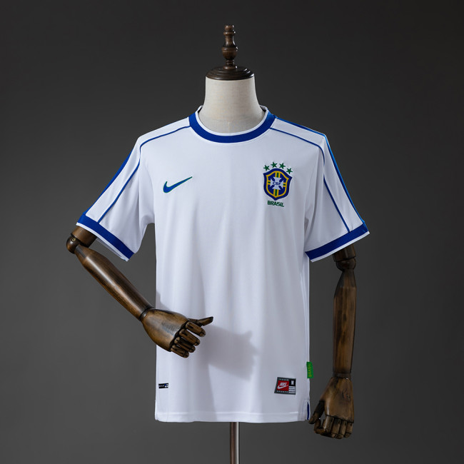 1998 Brazil Away Retro Soccer Jersey