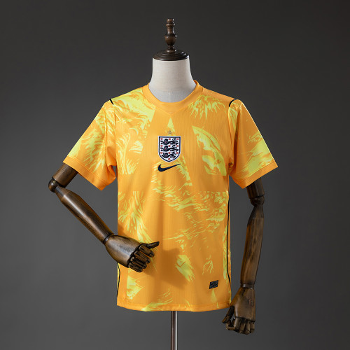 2026 England Yellow GoalKeeper Soccer Jersey