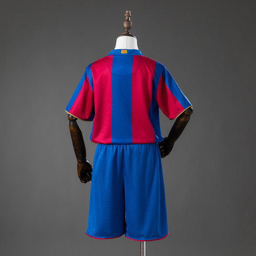 2007-08  Barcelona Home Retro Kids Kit Jersey