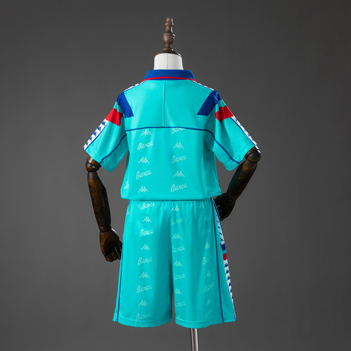1992-95 Barcelona Away Retro Kids Kit Jersey