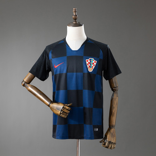 2018 Croatia Away Retro Soccer Jersey