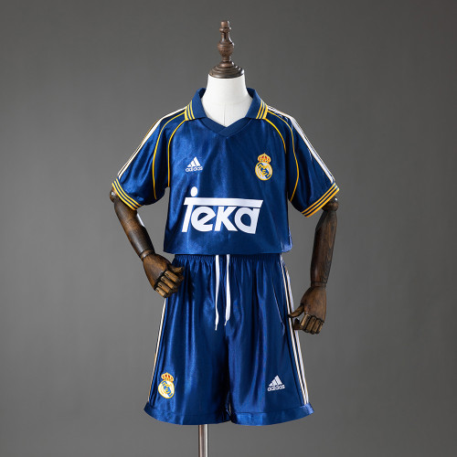 1998-2000 Real Madrid Third Away Retro Kids Kit Jersey