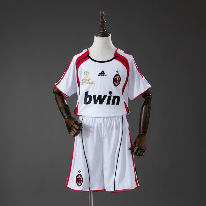 2006-2007 AC Milan Away Retro Kids Kit Jersey