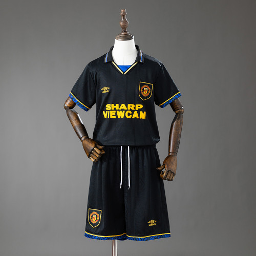 1993-1994 Manchester United Third Away Retro Kids Kit Jersey