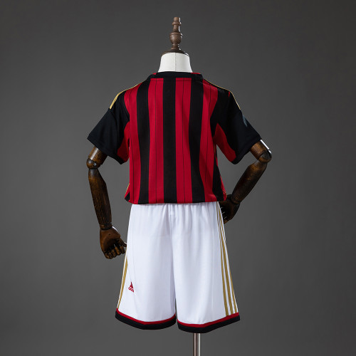 2013-2014 AC Milan Home Retro Kids Kit Jersey