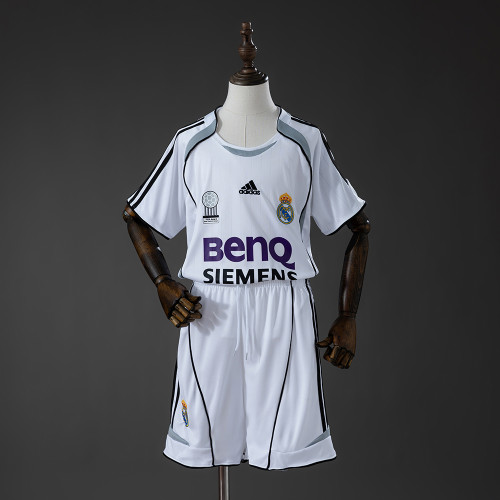 2006-07 Real Madrid Home Retro kids Kit Jersey