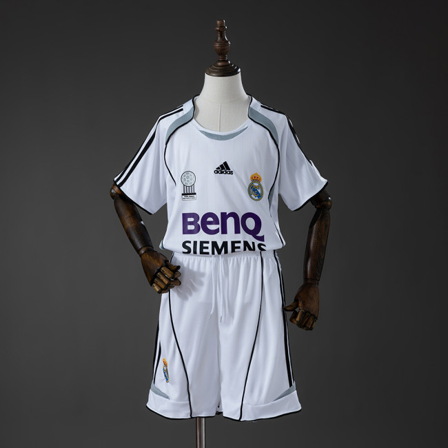 2006-07 Real Madrid Home Retro kids Kit Jersey