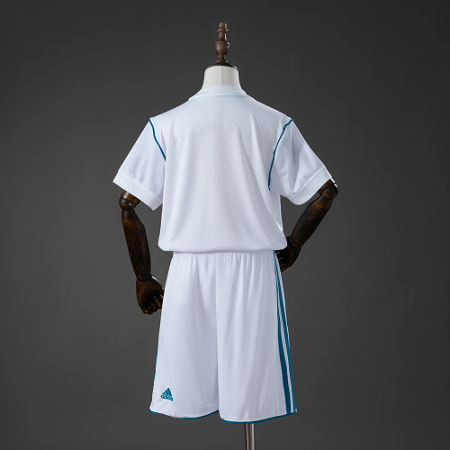 2017-18 Real Madrid Home Retro kids Kit Jersey