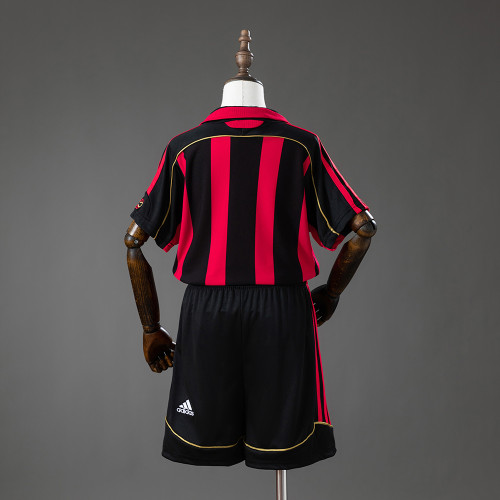 2006-2007 AC Milan Home Retro Kids Kit Jersey