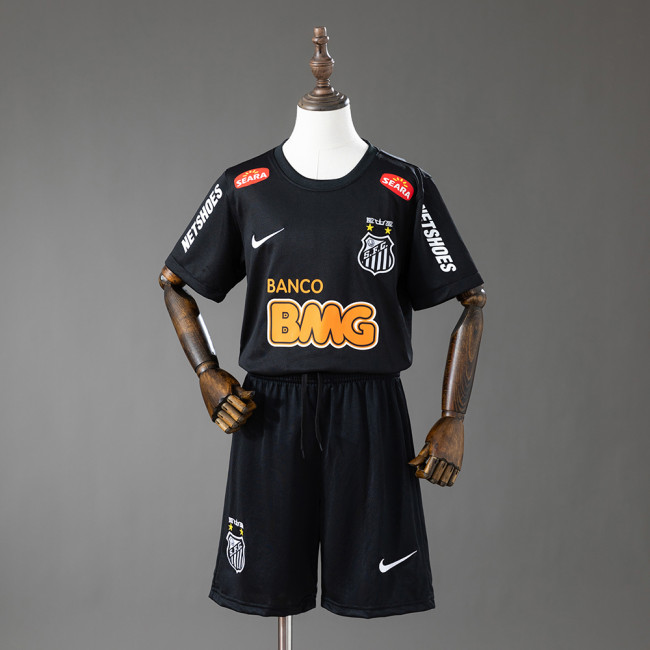 2012-13 Santos FC Away Retro Kids Kit Jersey