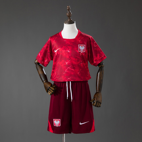 2026 Poland Away Kids Kit Jersey