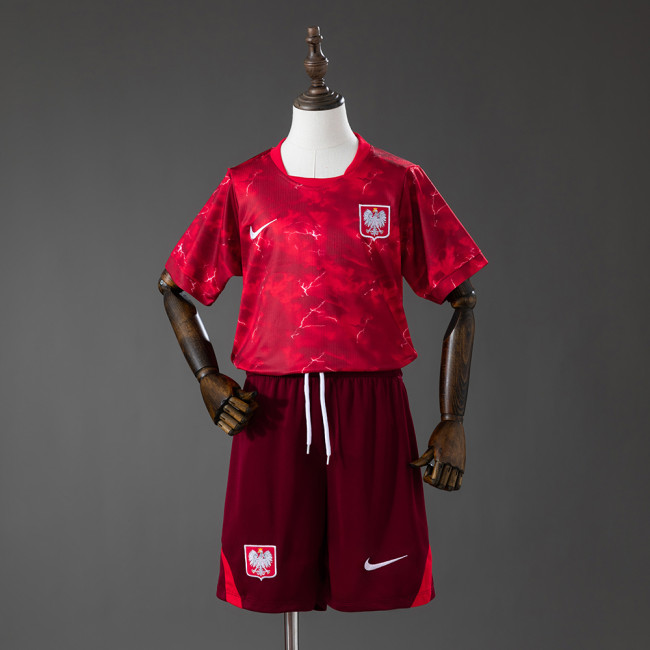 2026 Poland Away Kids Kit Jersey