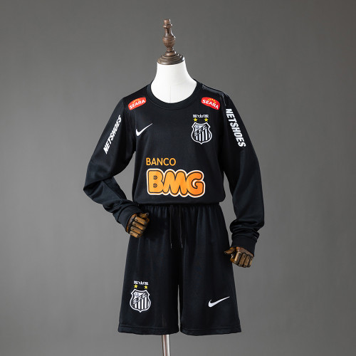 2012-13 Santos FC Away Retro Long Sleeve Kids Kit Jersey