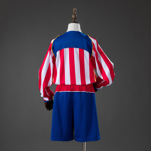 2004-05  Atletico Madrid Home Retro Long-Sleeve Kids Kit Jersey