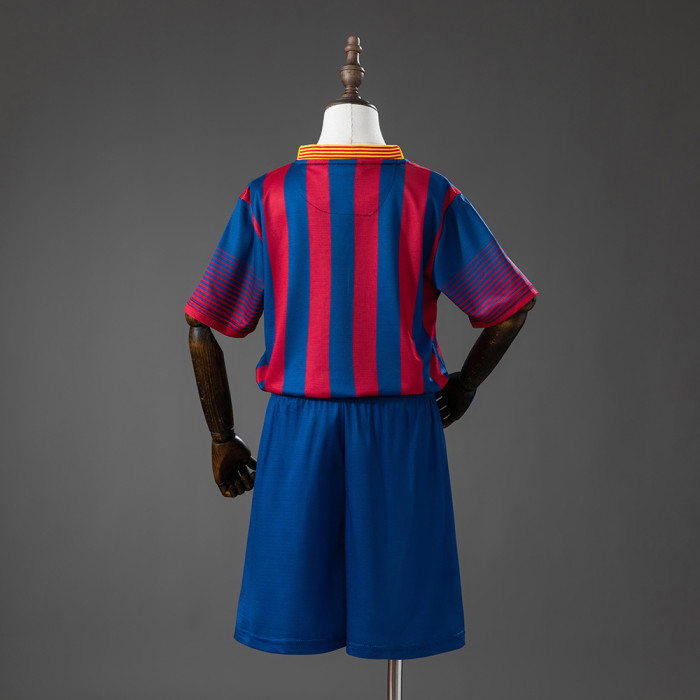 2013-14  Barcelona Home Retro Kids Kit Jersey