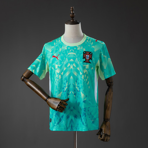 2026 Portugal Goalkeeper Green Soccer Jersey