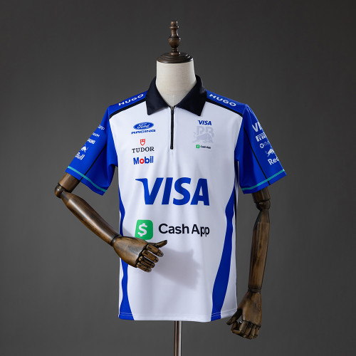 2026 Racing Bulls F1 Visa Cash App Polo Jersey