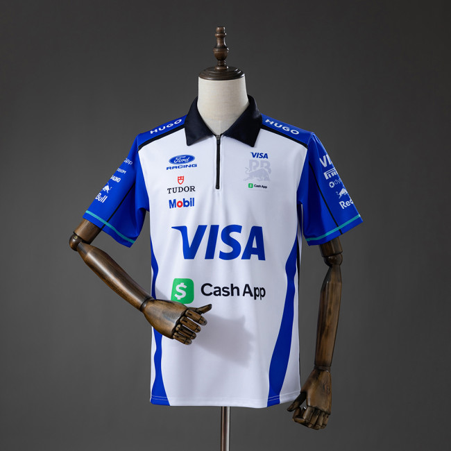 2026 Racing Bulls F1 Visa Cash App Polo Jersey