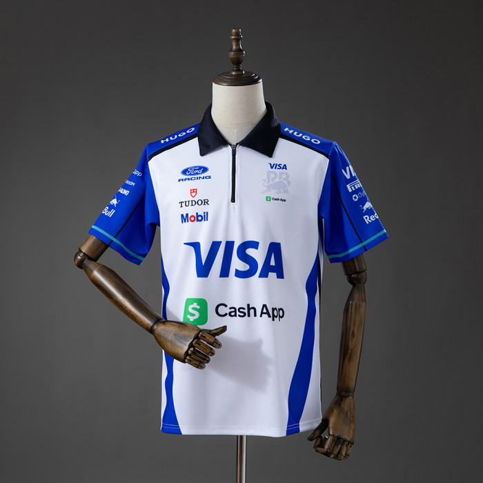 2026 Racing Bulls F1 Visa Cash App Polo Jersey