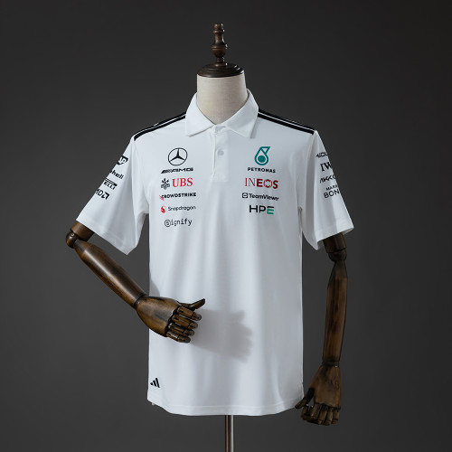 2026 Mercedes-AMG Petronas F1 White Polo