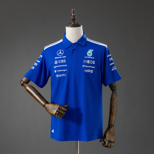 2026 Mercedes-AMG Team F1 Racing Suit Blue Polo