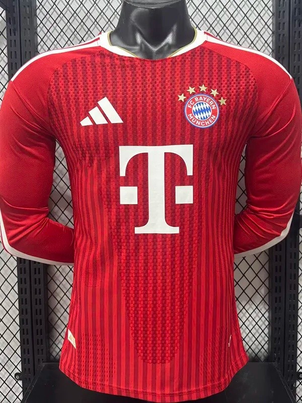 2026-27 Bayern Munich Home Long Sleeve Soccer Jersey