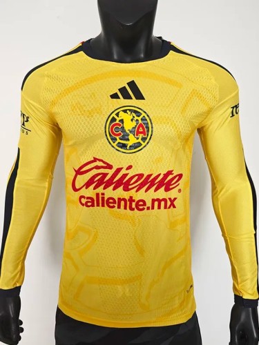 2026-27 Club America Home Long Sleeve Player Version Soccer Jersey