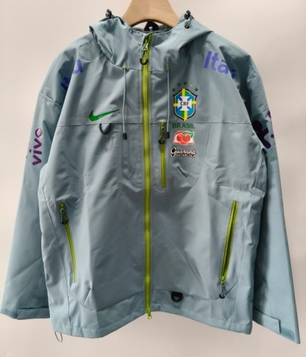 2026-27 Brazil Jordan Light Blue Windbreaker