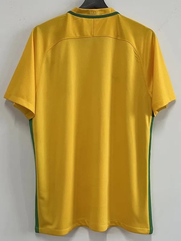 2016 Brazil Home Retro Soccer Jersey