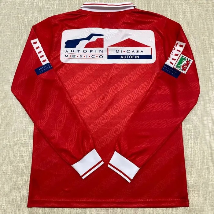 1994-1995 Toros Neza Home Retro Long Sleeve Soccer Jersey