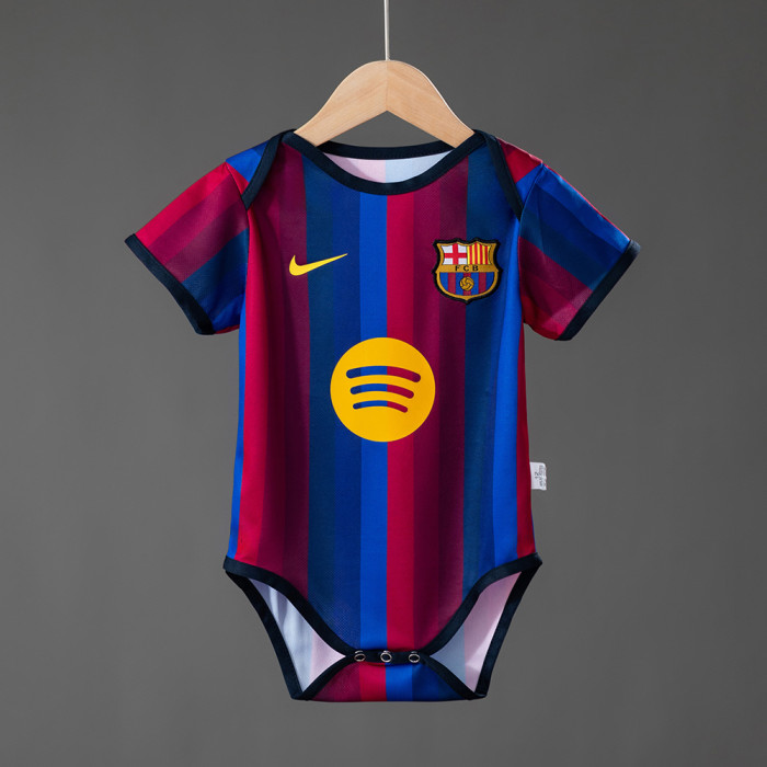 2026-27 Barcelona Home Baby Infant Crawl Suit