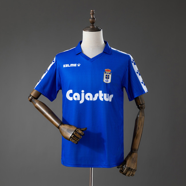 1992-1993 Real Oviedo Home Retro Soccer Jersey