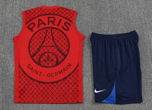 2025-26 PSG Red Vest Training Short Suit