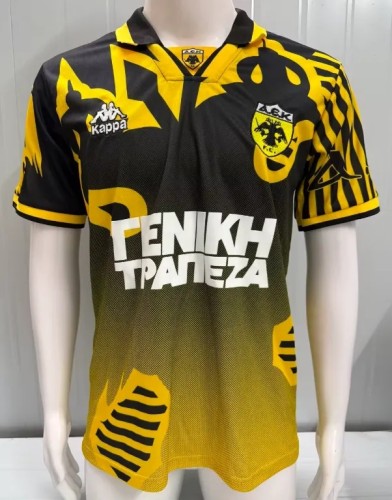 1997-98 AEK Athens Home Retro Football Jersey